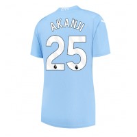 Camisa de time de futebol Manchester City Manuel Akanji #25 Replicas 1º Equipamento Feminina 2023-24 Manga Curta
